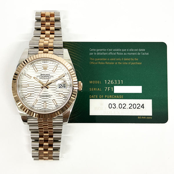 Rolex Datejust 126331 Silver Fluted Dial Feb 2024