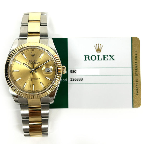 Rolex Datejust 126333 Champagne Dial Jan 2019