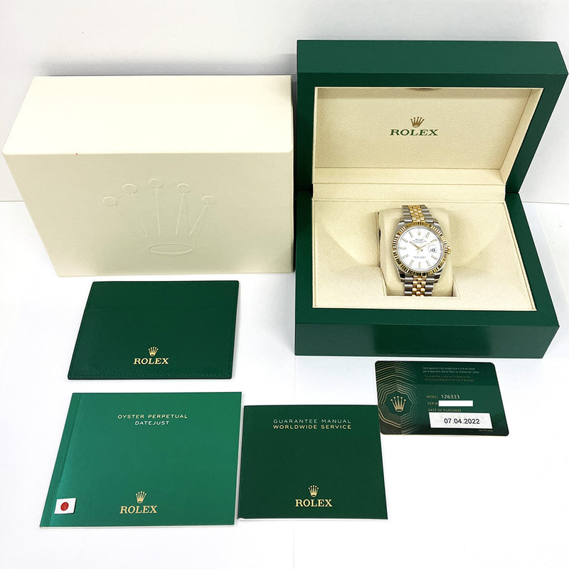 Rolex Datejust 126333 White Dial Apr 2022