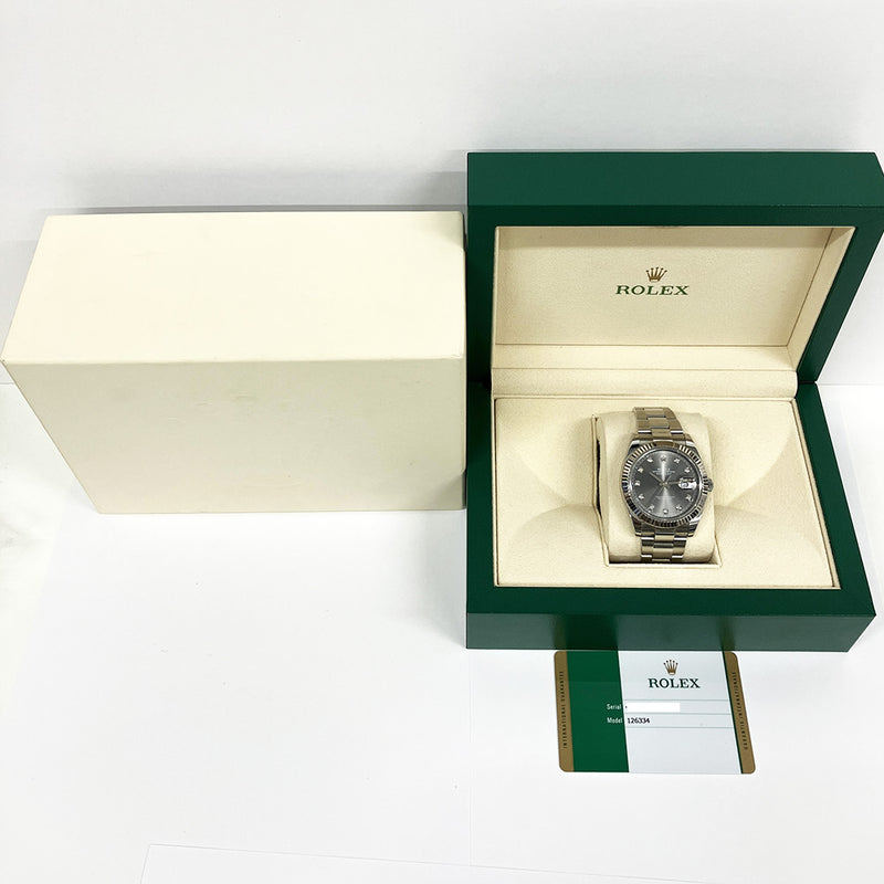 Rolex Datejust 126334G Slate Diamond Dial May 2019