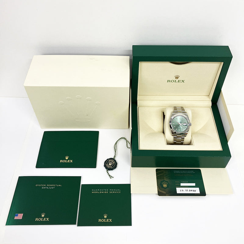 Rolex Datejust 126334 Mint Green Dial Dec 2024