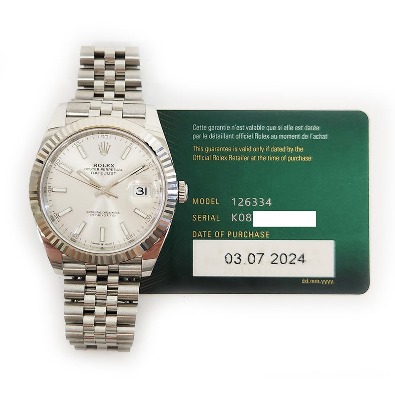 Rolex Datejust 126334 Silver Dial Jul 2024