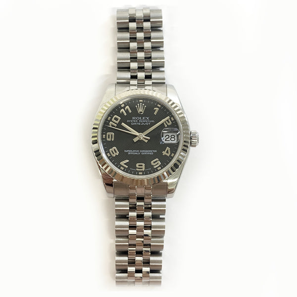 Rolex Datejust 178274 Black Arabic Dial Aug 2007