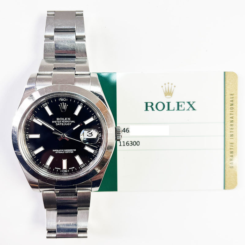 Rolex Datejust II 116300 Black Dial Jul 2015