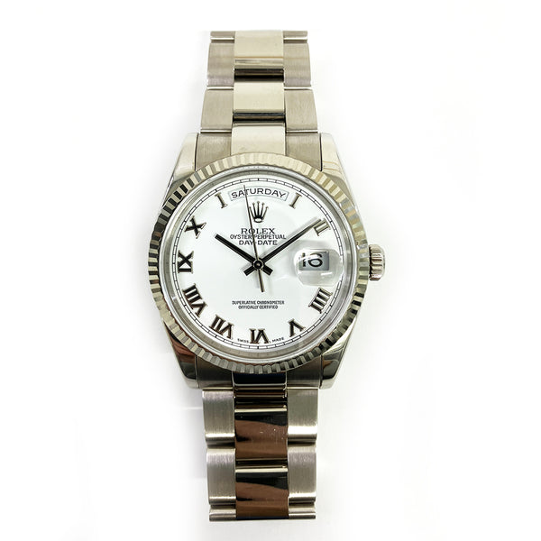 Rolex Day-Date 118239 White Roman Dial May 2001