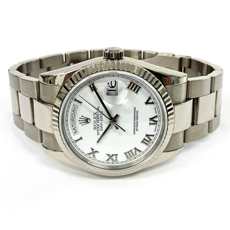 Rolex Day-Date 118239 White Roman Dial May 2001