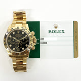 Rolex Daytona 116508G Black Diamond Dial Jul 2016