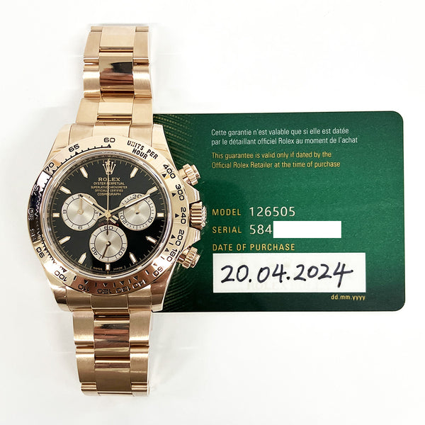 Rolex Daytona 126505 Black Dial Apr 2024