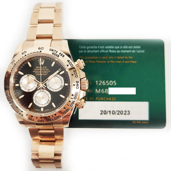 Rolex Daytona 126505 Black Dial Oct 2023