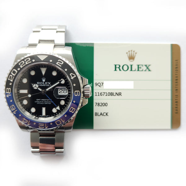 Rolex GMT-Master II 116710BLNR Batman Dial May 2019