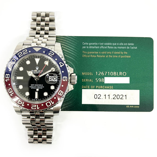 Rolex GMT-Master II 126710BLRO Pepsi Dial Nov 2021