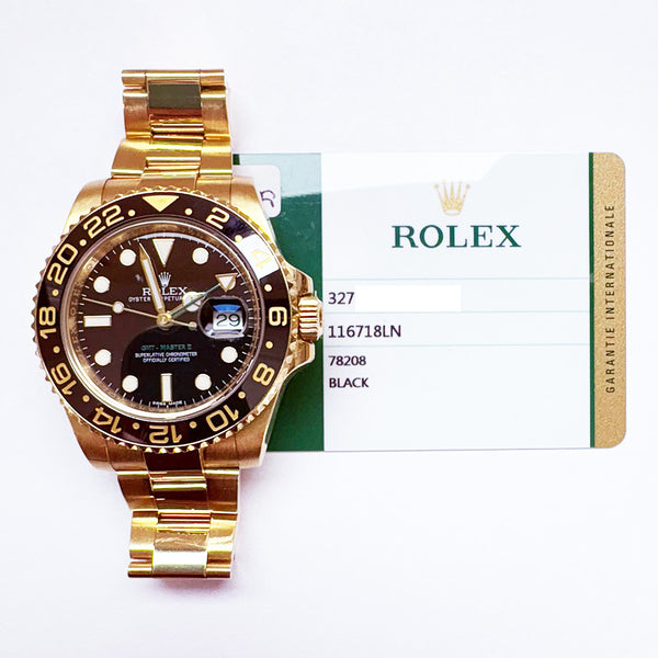 Rolex Gmt-Master 116718LN Black Dial May 2014