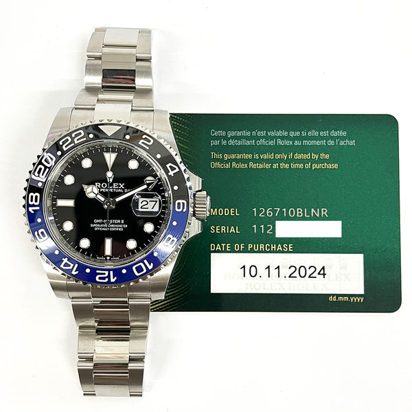 Rolex Gmt-Master 126710BLNR Batman Dial Nov 2024