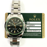 Rolex Milgauss 116400GV Black Dial Aug 2011