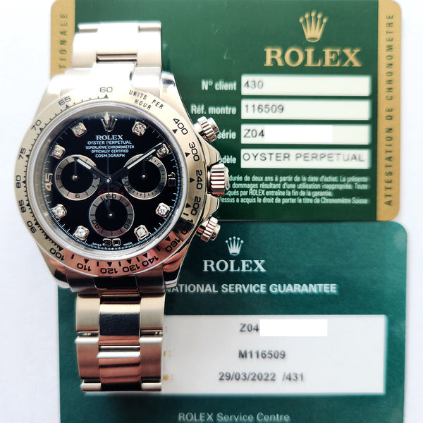 Rolex Oyster Perpetual 116509 Black Dial Aug 2009