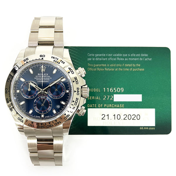 Rolex Oyster Perpetual 116509 Blue Dial Oct 2020