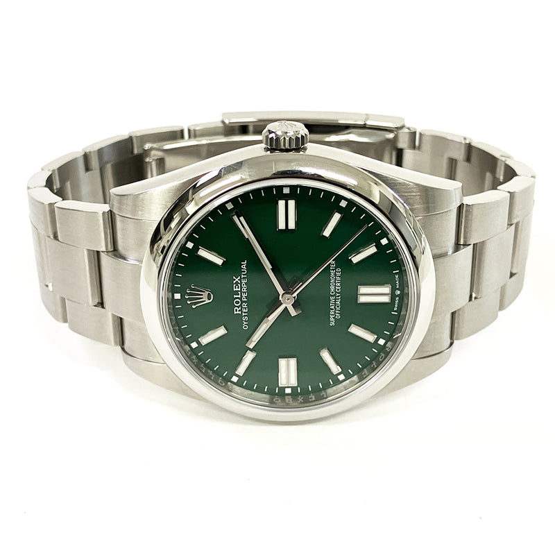 Rolex Oyster Perpetual 124300 Green Dial Jun 2023