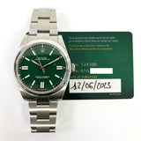 Rolex Oyster Perpetual 124300 Green Dial Jun 2023