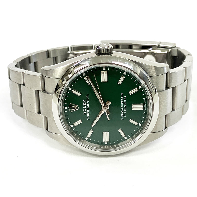 Rolex Oyster Perpetual 126000 Green Dial Sep 2023