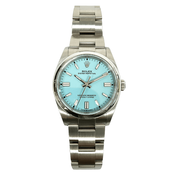 Rolex Oyster Perpetual 126000 Turquoise Dial Mar 2024