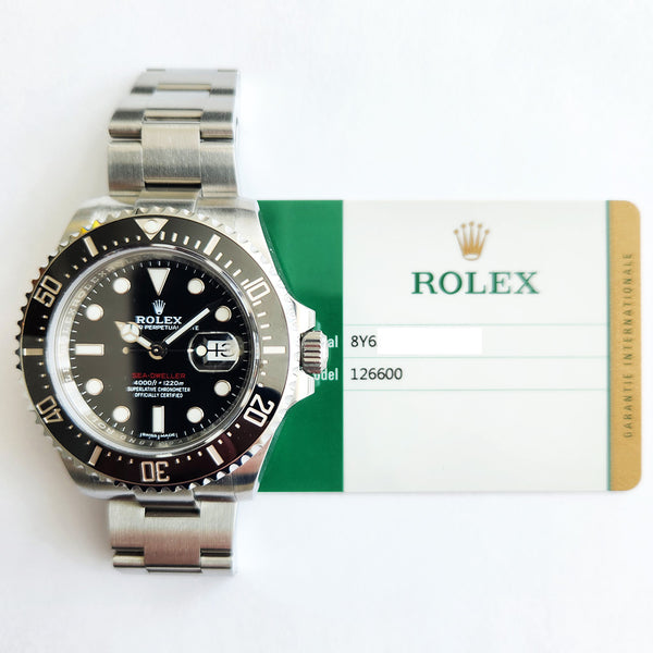 Rolex Sea-Dweller 126600 Black Dial Dec 2017