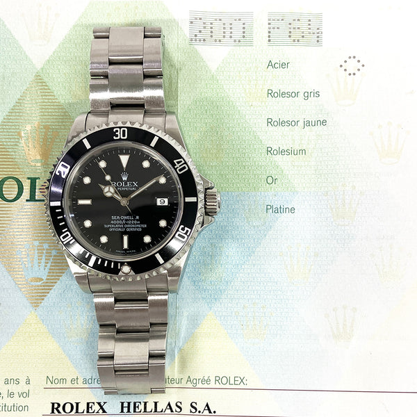 Rolex Sea-Dweller 16600 Black Dial Nov 2004