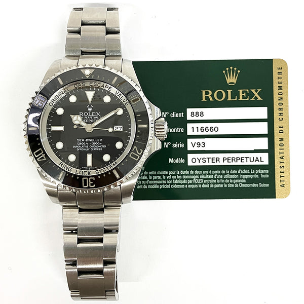 Rolex Sea-Dweller Deepsea 116660 Black Dial Mar 2011