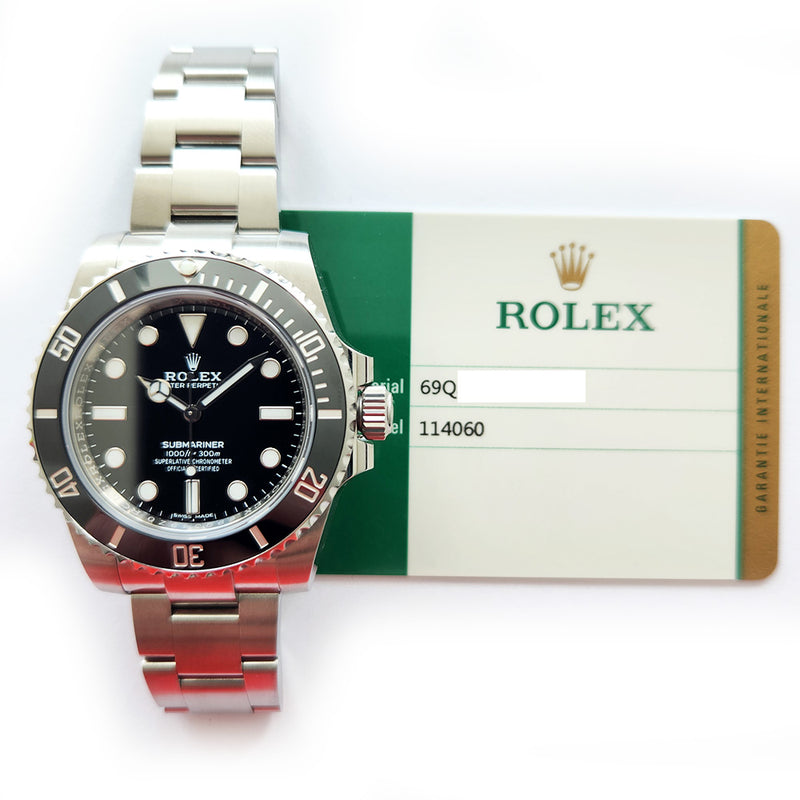 Rolex Submariner 114060 Black Dial Jun 2018