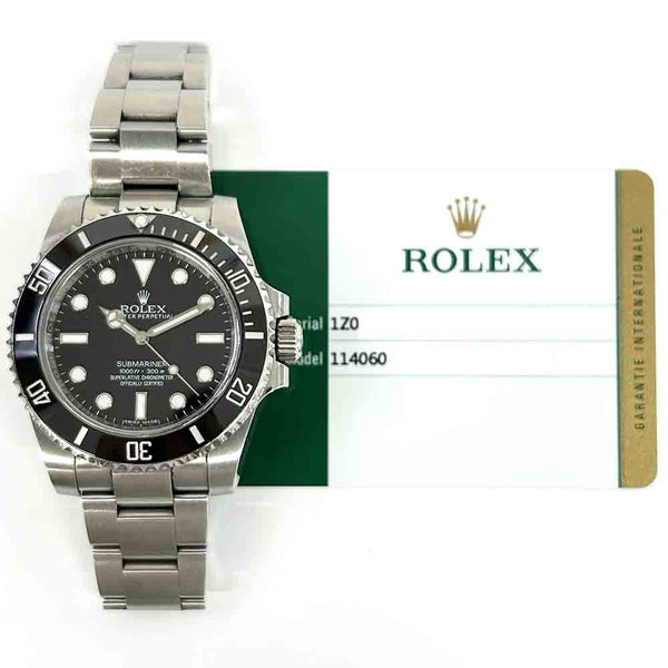 Rolex Submariner 114060 Black Dial Nov 2015