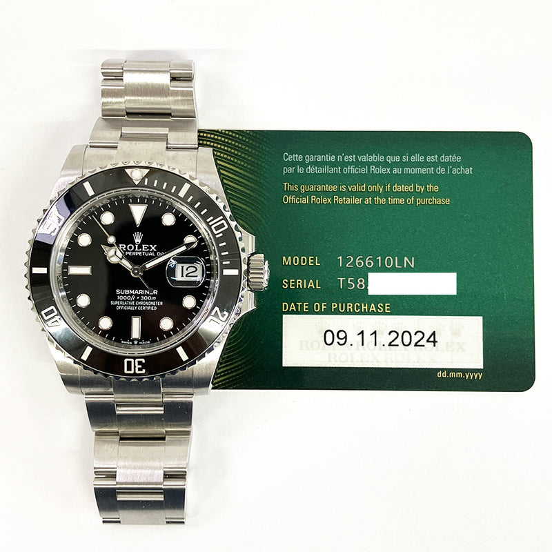 Rolex Submariner 126610LN Black Dial Nov 2024