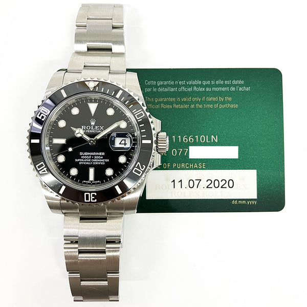 Rolex Submariner Date 116610LN Black Dial Jul 2020