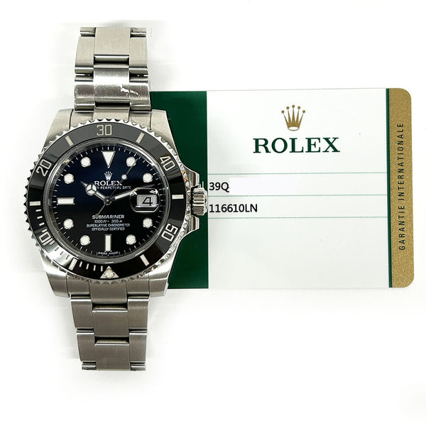 Rolex Submariner Date 116610LN Black Dial Nov 2015