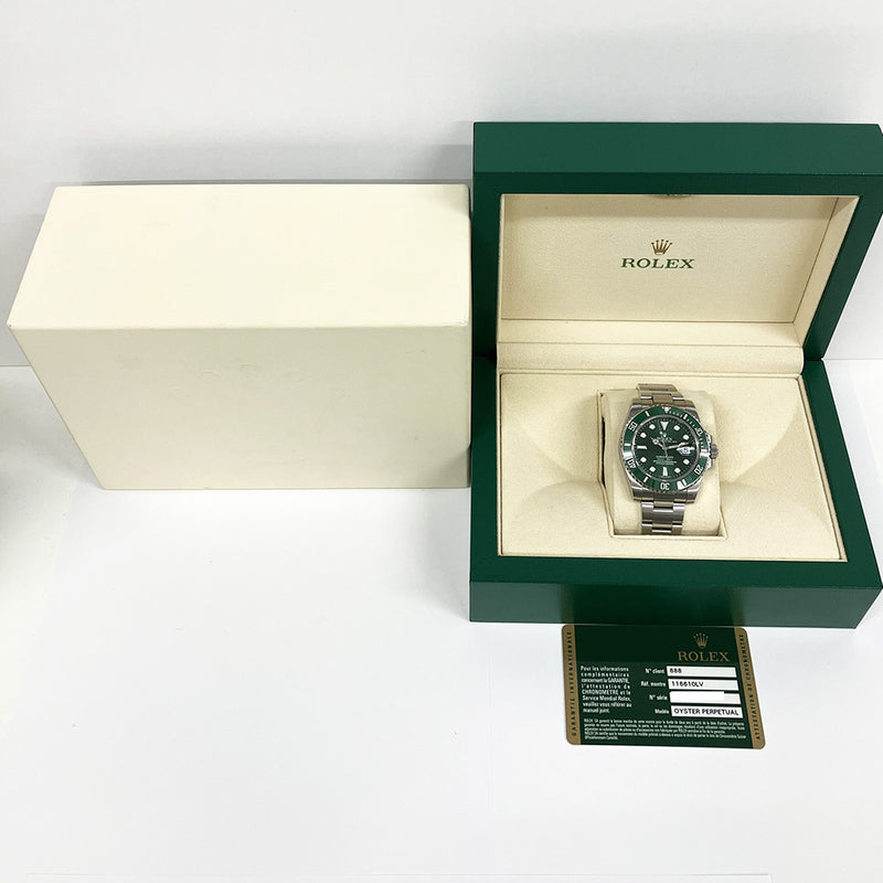 Rolex Submariner Date 116610LV Green Dial Feb 2011