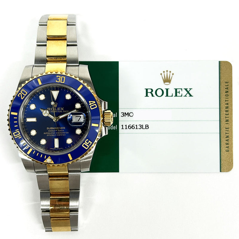 Rolex Submariner Date 116613LB Blue Dial Oct 2017