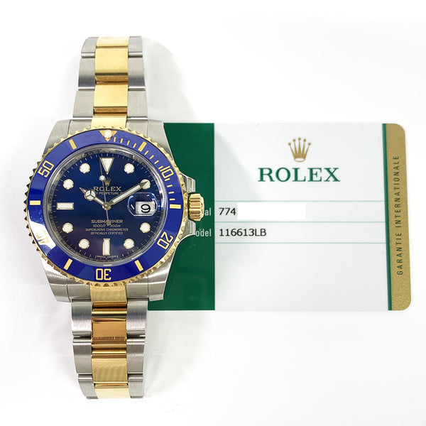 Rolex Submariner Date 116613LB Blue Dial Sep 2019