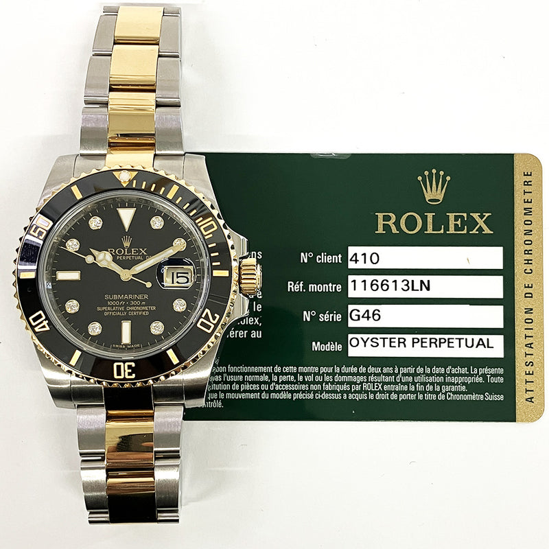 Rolex Submariner Date 116613LN Black Dial Jun 2013