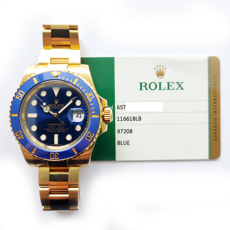 Rolex Submariner Date 116618LB Black Dial Dec 2016