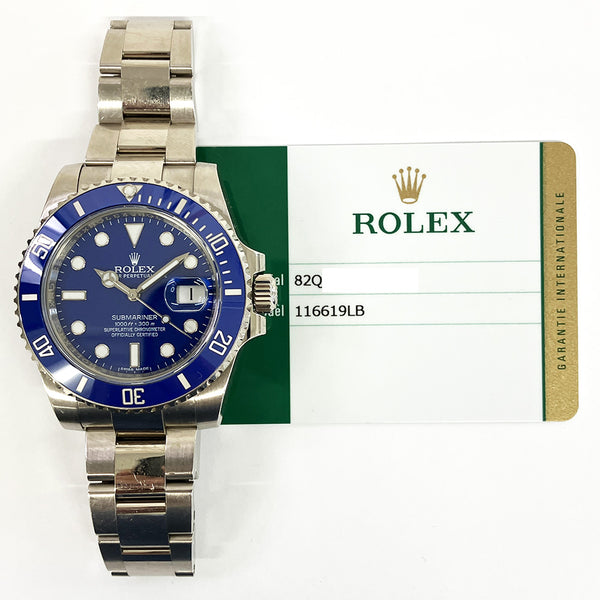 Rolex Submariner Date 116619LB Smurf Dial Dec 2014