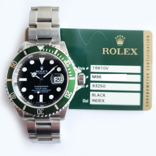 Rolex Submariner Date 16610LV Black Dial Feb 2008