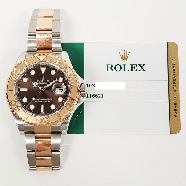 Rolex Yacht-Master 116621 Chocolate Dial Oct 2017