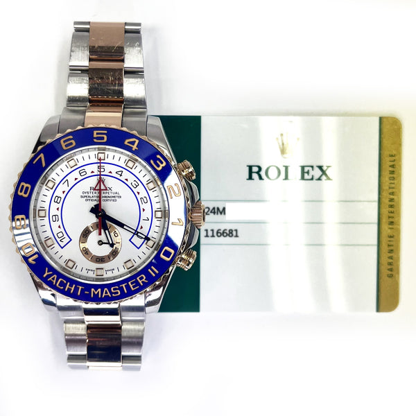 Rolex Yacht-Master II 116681 White Dial Aug 2018