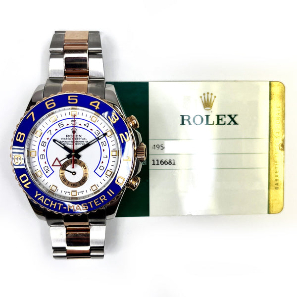 Rolex Yacht-Master II 116681 White Dial Nov 2014