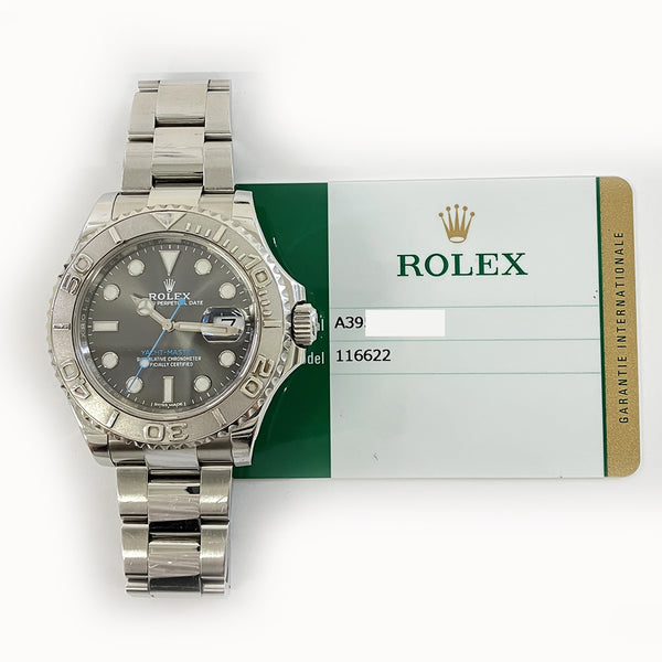 Rolex Yacht Master 116622 Slate Dial Oct 2017