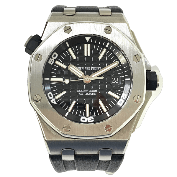 Audemars Piguet Royal Oak Offshore Diver 15703ST.OO.A002CA.01 Black Dial Dec 2013