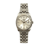 Rolex Datejust 116234G Silver Diamond Dial Nov 2007