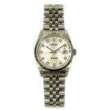 Rolex Detajust 16234G Silver Diamond Dial Aug 2004