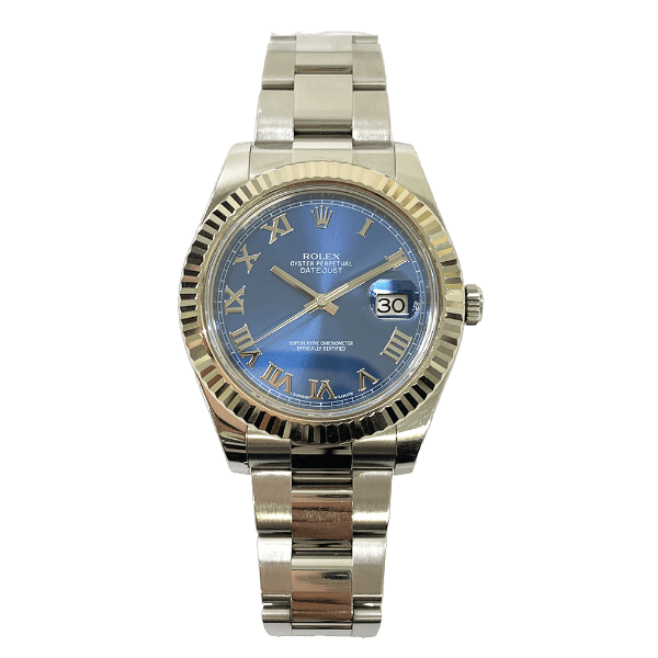 Rolex Datejust 116334 Blue Roman Dial Jul 2014 – CHRONONATION